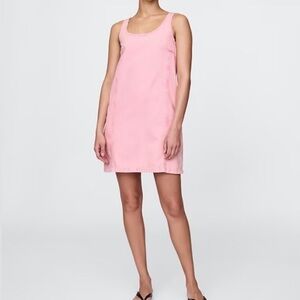 Gap Pink GAP UltraSoft Denim Mini Shift Dress Hot Pink size 2X